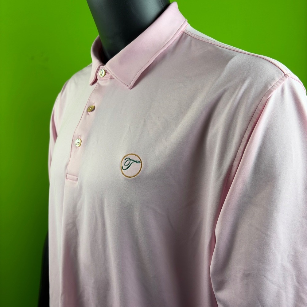 PETER MILLAR Summer Comfort Mens XL Pink Short Sleeve Golf Polo Shirt RN100308